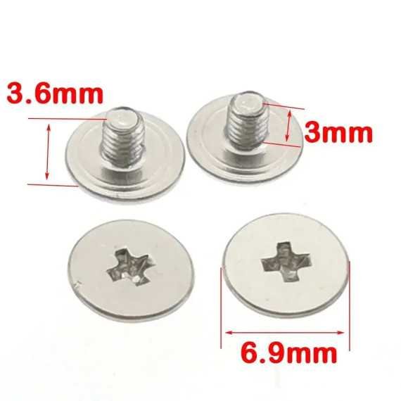 2 pieces M2.5 Laptop hinge screw flat head Phillips screw 3.6mm*6.9mm