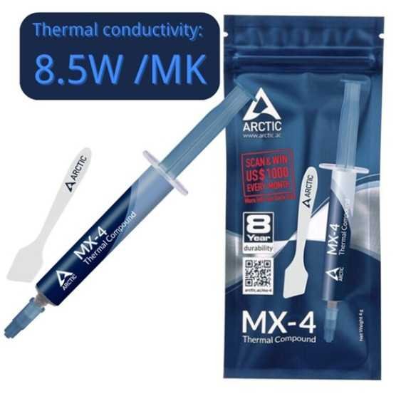 Thermal paste ARCTIC MX-4 heat sink compound 8.5 W/MK